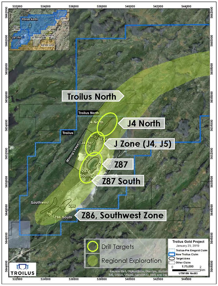 Troilus Property Geology and Exploration Targets